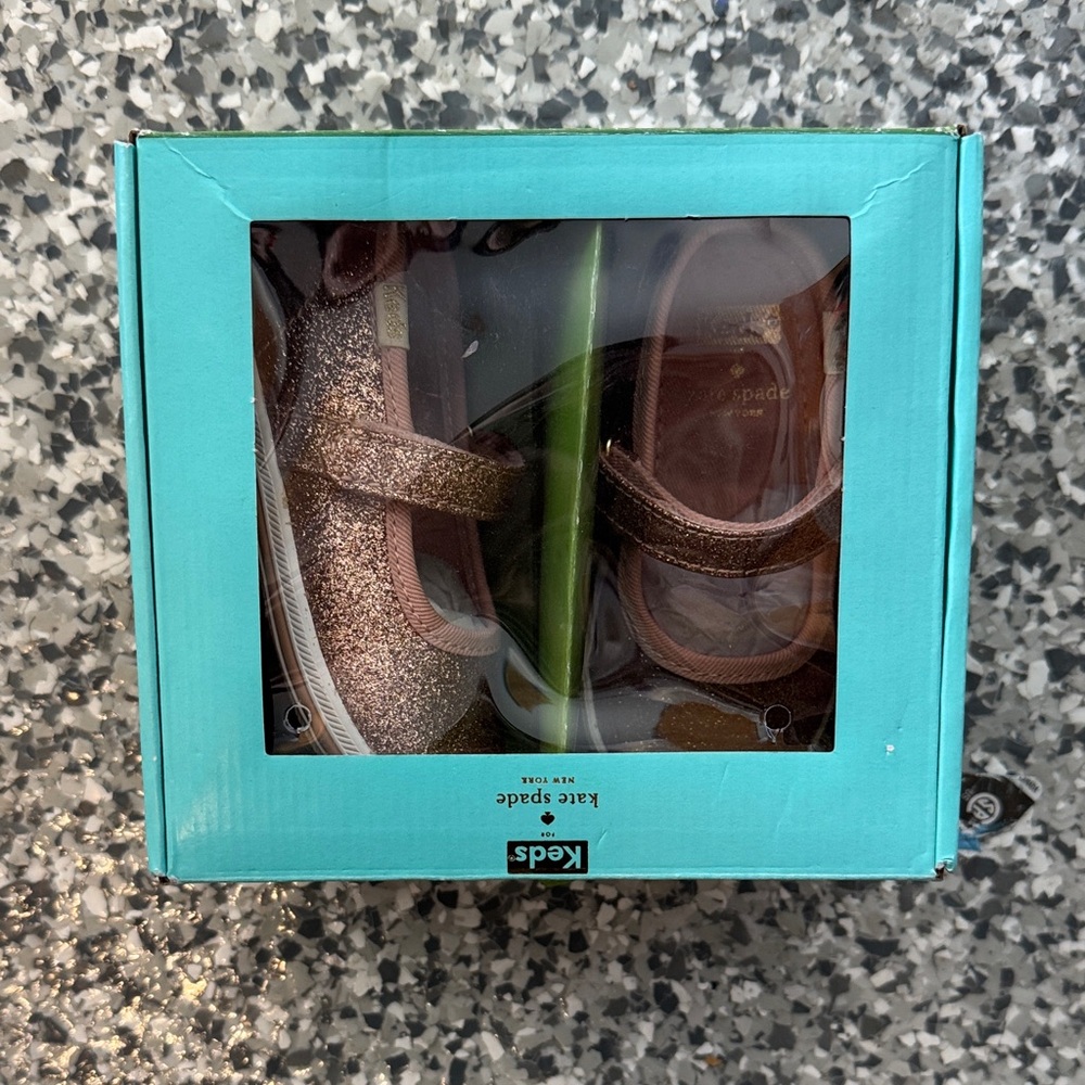 Keds Kids Sparkly Mary Jane Shoes - Rose Gold